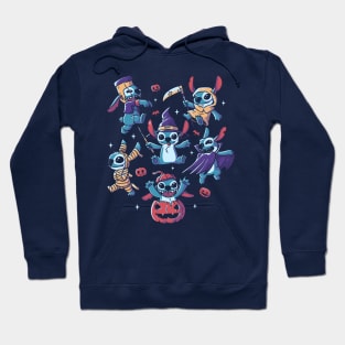 Halloween Experiments Cute Spooky Aliens Hoodie